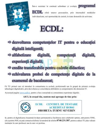 Cursuri ECDL