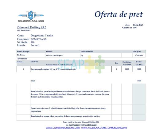servicii de intretinere si de reparare cod 50800000